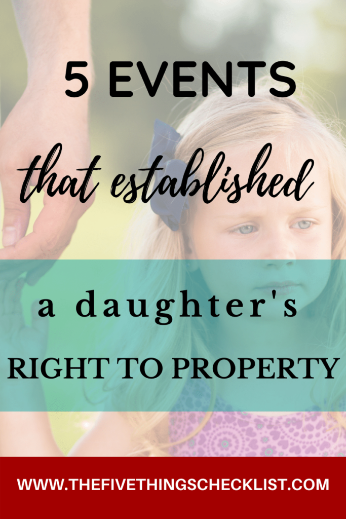 daughter's right to property
